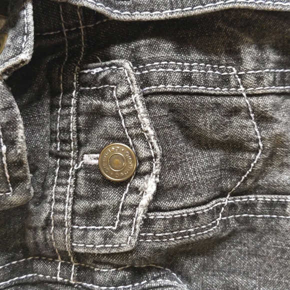 greendog layered look distressed denim jacket with hoodie 18 months baby boy - Picture 4 of 14